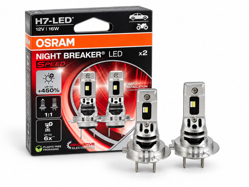 Osram led speed 450 - h7, night